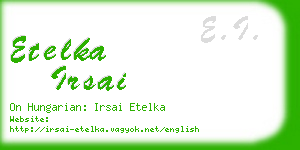 etelka irsai business card
